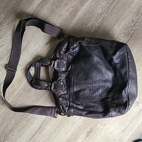 Liu Jo Genuine Leather soft brown bowling style crossbody bag - Picture 9 of 17